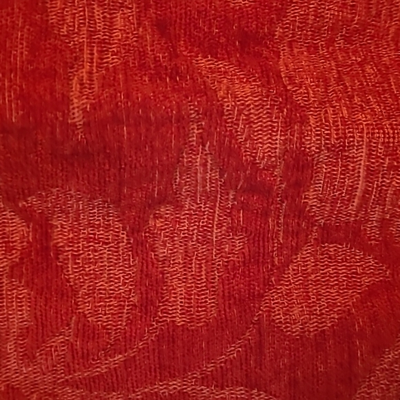 CMC Color Me Cotton Orange Floral Tapestry Coat - Picture 5 of 10